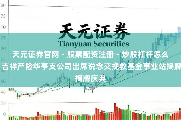 天元证券官网 - 股票配资注册 - 炒股杠杆怎么开户 吉祥产险华亭支公司出席说念交挽救基金事业站揭牌庆典