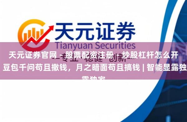 天元证券官网 - 股票配资注册 - 炒股杠杆怎么开户 豆包千问苟且撒钱，月之暗面苟且搞钱 | 智能显露独家