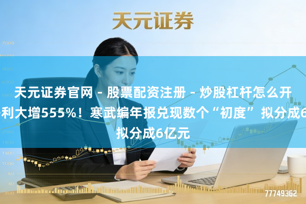 天元证券官网 - 股票配资注册 - 炒股杠杆怎么开户 净利大增555%!寒武编年报兑现数个“初度” 拟分成6亿元