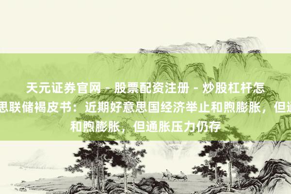 天元证券官网 - 股票配资注册 - 炒股杠杆怎么开户 好意思联储褐皮书：近期好意思国经济举止和煦膨胀，但通胀压力仍存