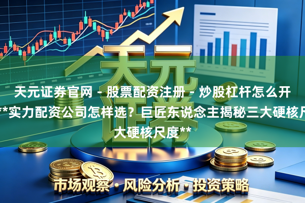 天元证券官网 - 股票配资注册 - 炒股杠杆怎么开户 > **实力配资公司怎样选？巨匠东说念主揭秘三大硬核尺度**