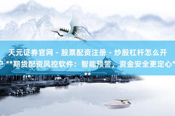 天元证券官网 - 股票配资注册 - 炒股杠杆怎么开户 **期货配资风控软件：智能预警，资金安全更定心**